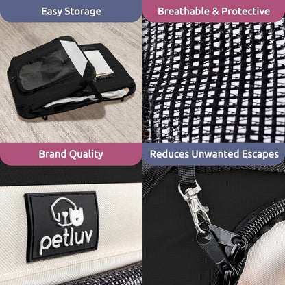 Dog & Cat Carrier, Large, Black