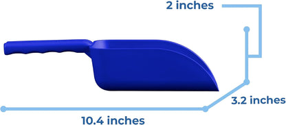 Vikan  63003 Color-Coded Plastic Hand Scoop - Bpa-Free Food-Safe Kitchen Utensils, Restaurant and Food Service Supplies, 16 Oz, Blue